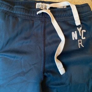 HOLLISTER CO NAVY WORK OUT PANTS LARGE VINTAGE NEW